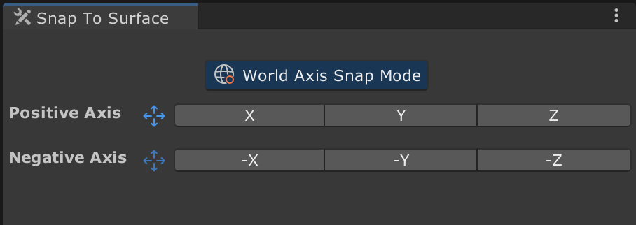 Snap To Surface World Axis Mode